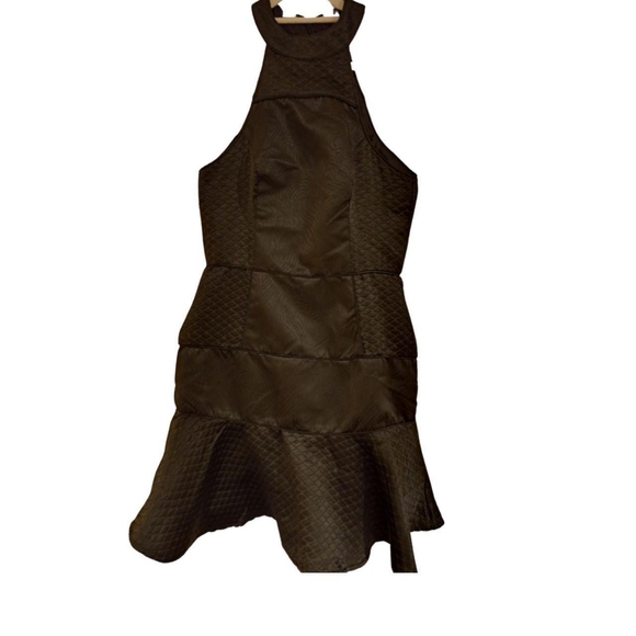 Bebe Vintage Fresco Black Dress Size 8 - Picture 3 of 6